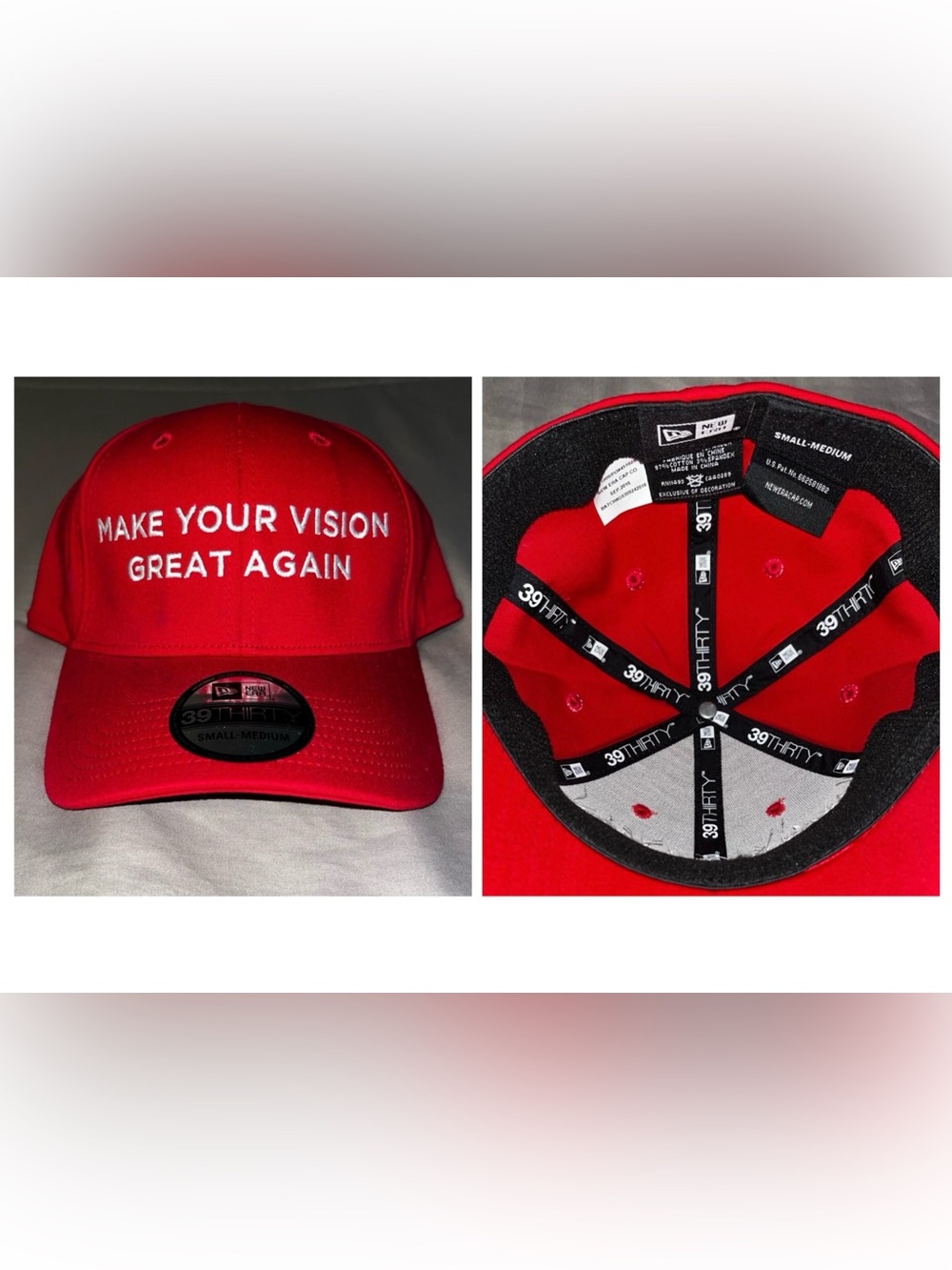 Red Flexfit New Era Cap MAGA EYE DOCTOR “Make Your Vision Great Again” BRAND NEW